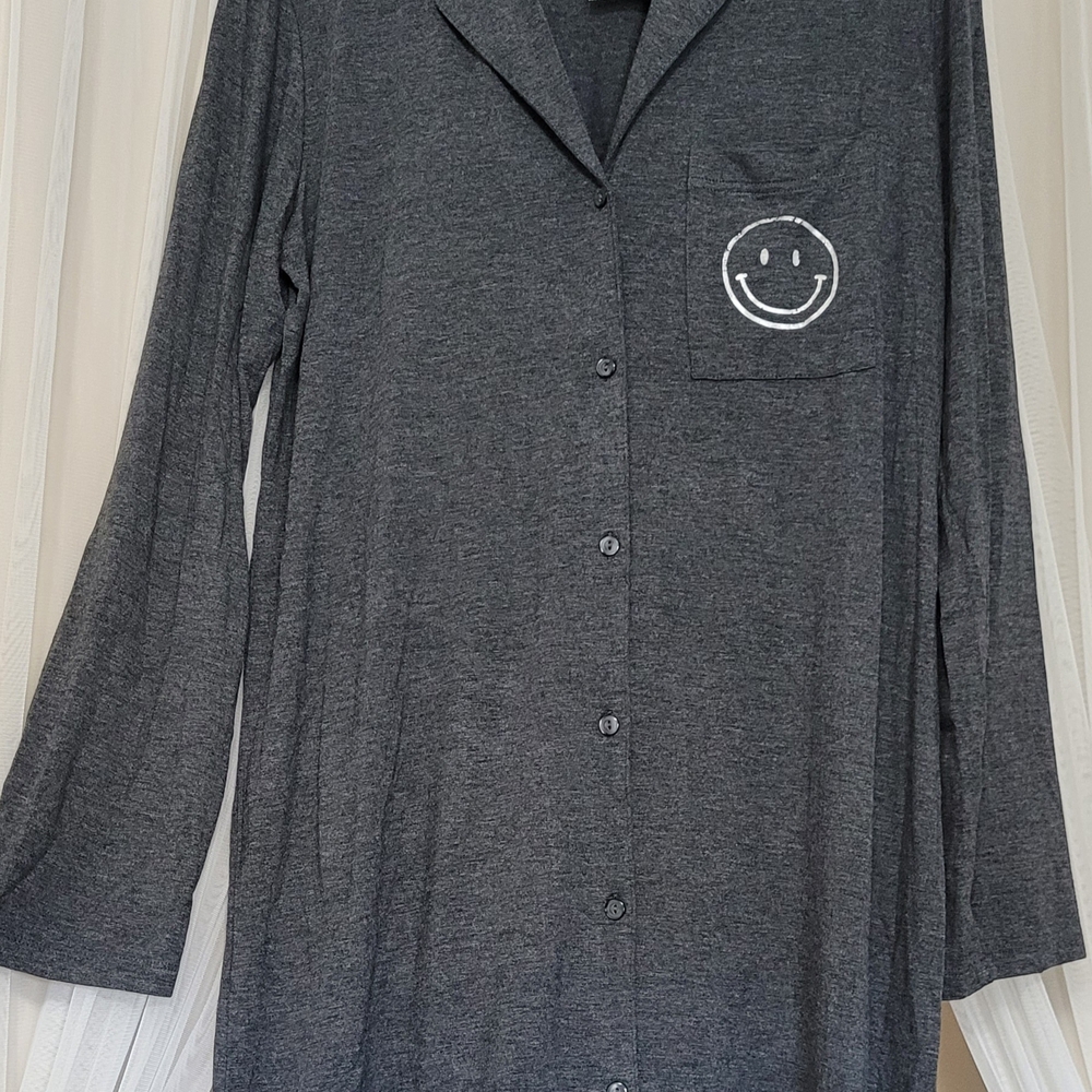 'So Jenni' Sleepshirt with Smiley Face